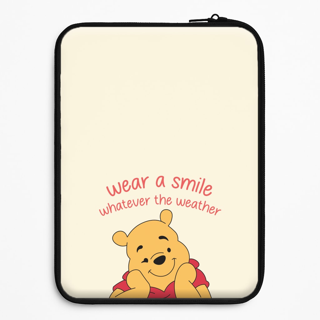 Wear A Smile Whatever The Weather  Laptop Sleeve