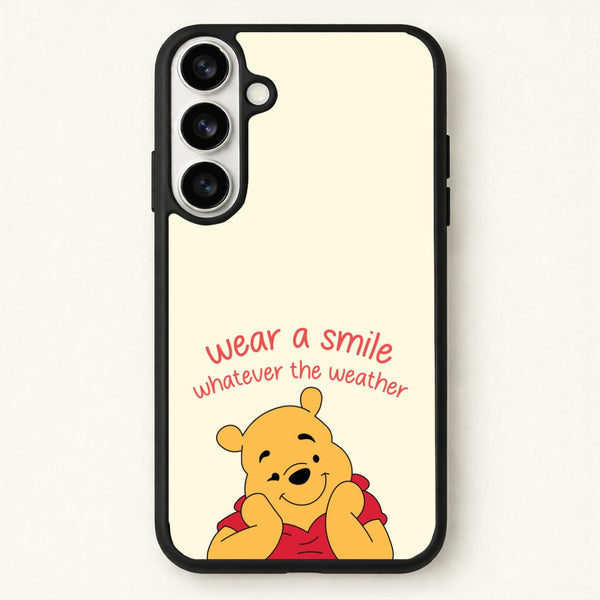 Wear A Smile Whatever The Weather Phone Case for Galaxy S26 Plus