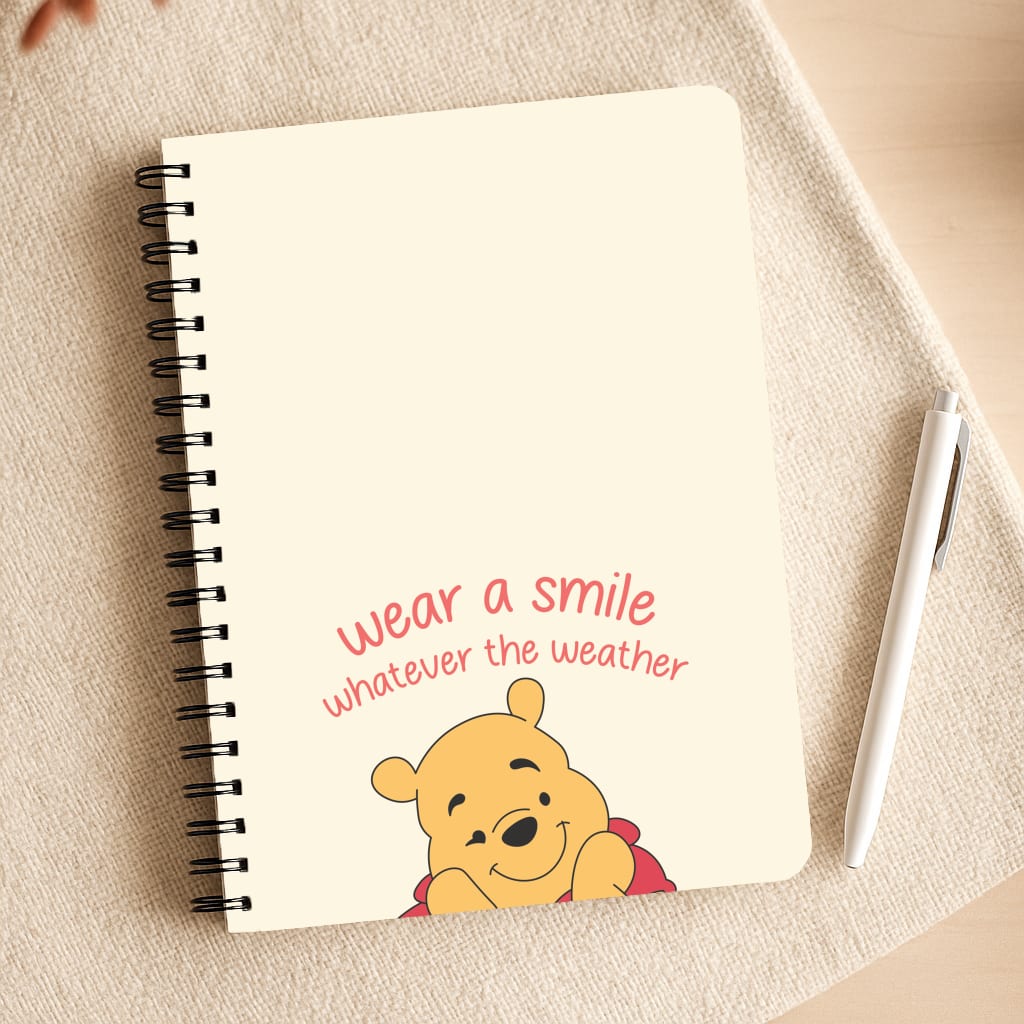 Wear A Smile Whatever The Weather  Notepad