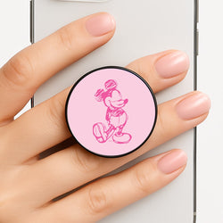 Sketched Mouse Outline Pink FunGrip