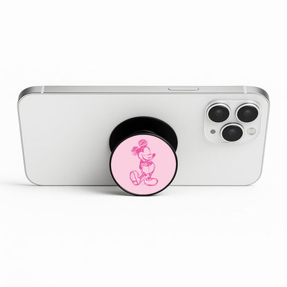 Sketched Mouse Outline Pink FunGrip
