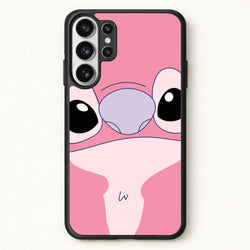 Cute Pink Alien Face Phone Case for Galaxy S26 Ultra