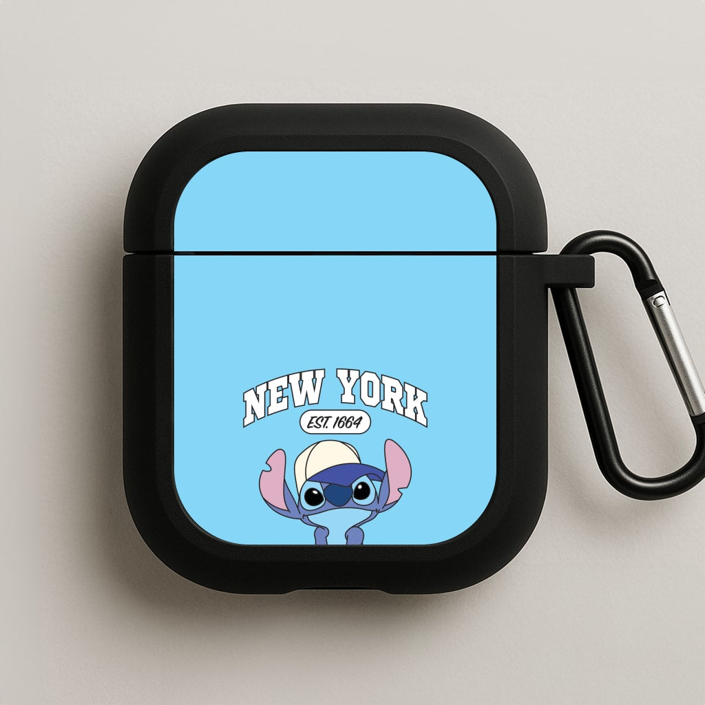 New York Blue Alien AirPods Case