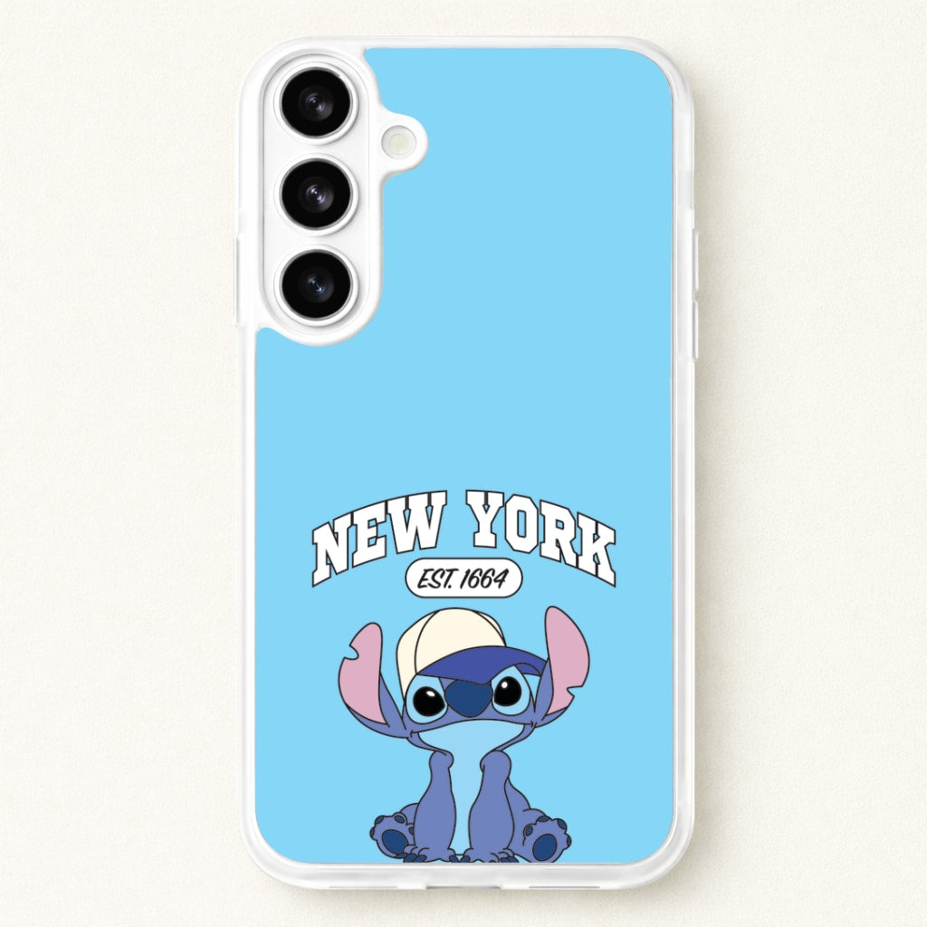 New York Blue Alien Phone Case for Galaxy S26