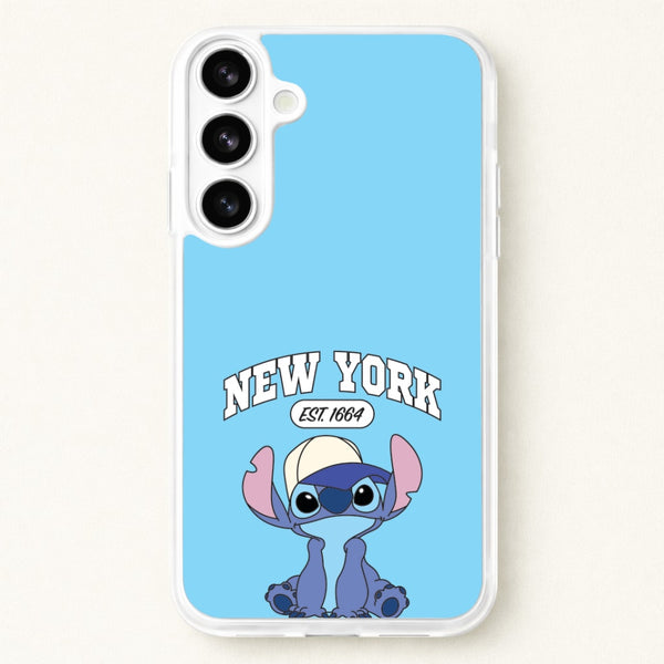 New York Blue Alien Phone Case for Galaxy S26
