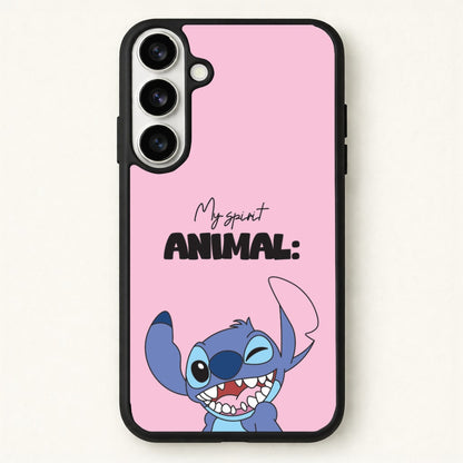 My Sprit Animal Blue Alien Phone Case for Galaxy S26 Plus