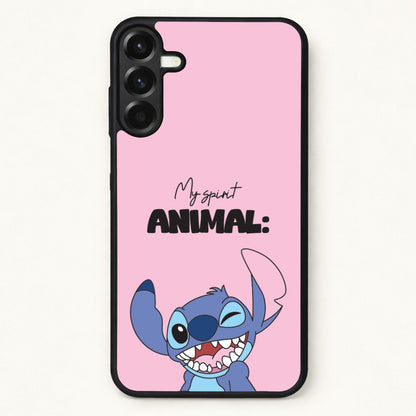 My Sprit Animal Blue Alien Phone Case for Galaxy A17