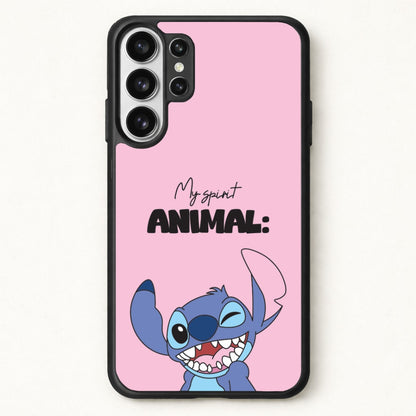 My Sprit Animal Blue Alien Phone Case for Galaxy S26 Ultra