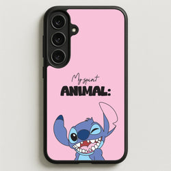 My Sprit Animal Blue Alien Phone Case for Galaxy S25FE