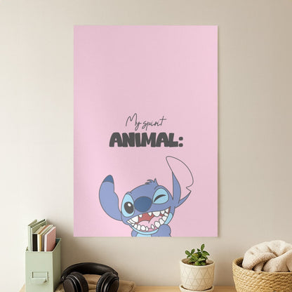 My Sprit Animal Blue Alien Poster