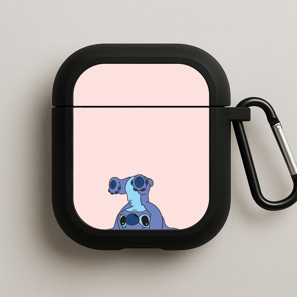Cute Blue Alien Handstand AirPods Case