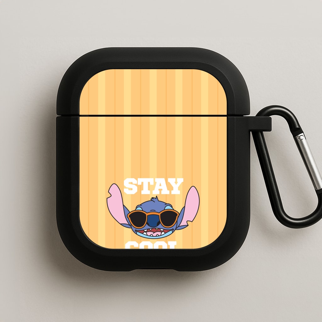 Stay Cool Blue Alien AirPods Case