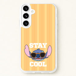 Stay Cool Blue Alien Phone Case for Galaxy S26