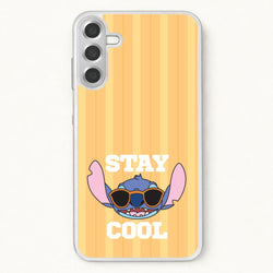Stay Cool Blue Alien Phone Case for Galaxy A57
