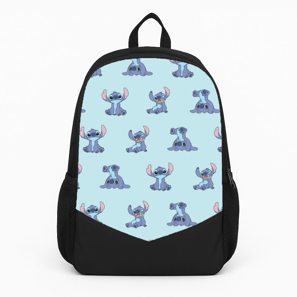 Cute Blue Alien Pose Pattern Backpack