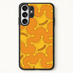 Sheriff Badge Pattern Phone Case for Galaxy S26 Ultra