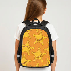 Sheriff Badge Pattern Backpack