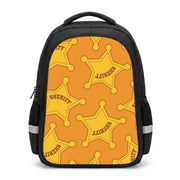 Sheriff Badge Pattern Backpack 1