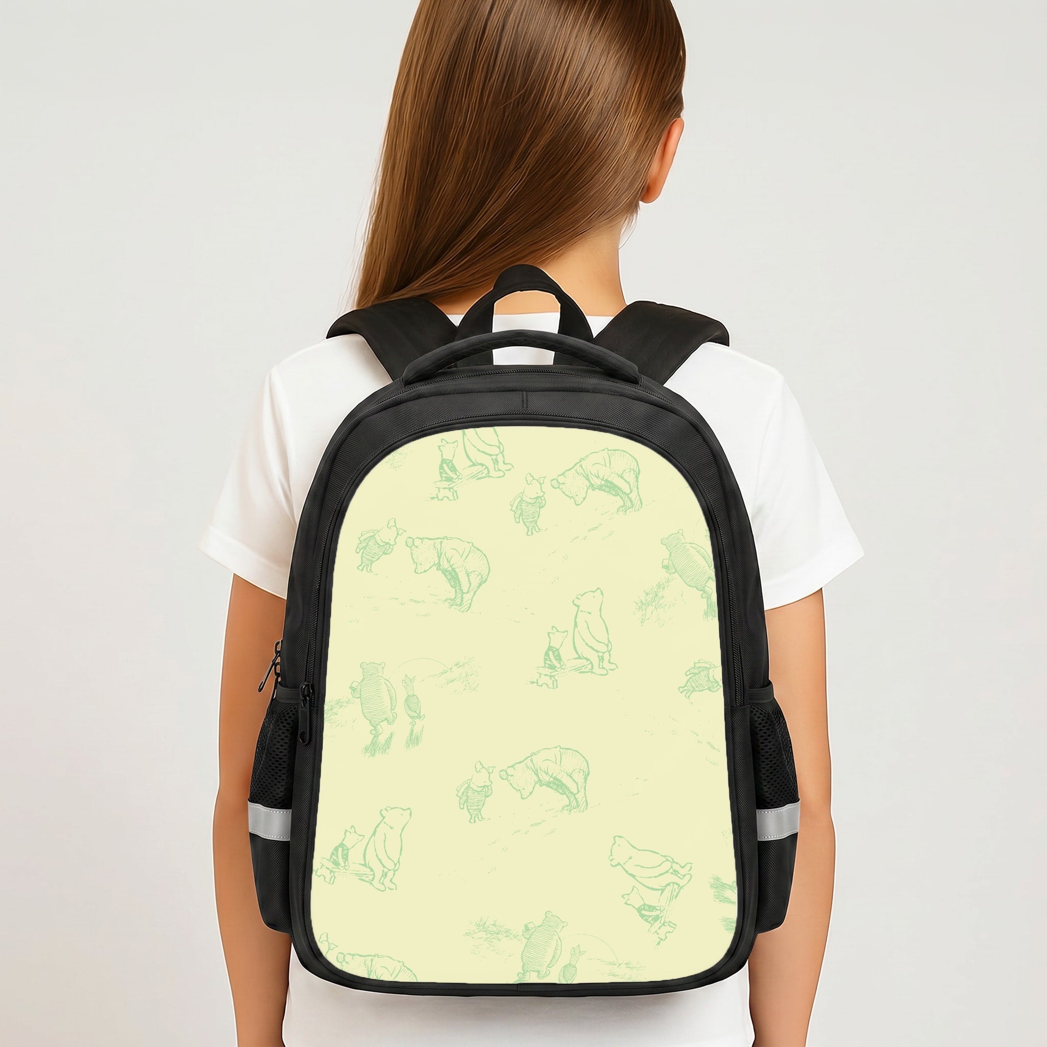 Sketched Winnie Pattern Backpack
