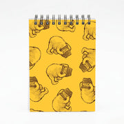 Winnie Honey Pot Pattern Notebook 4