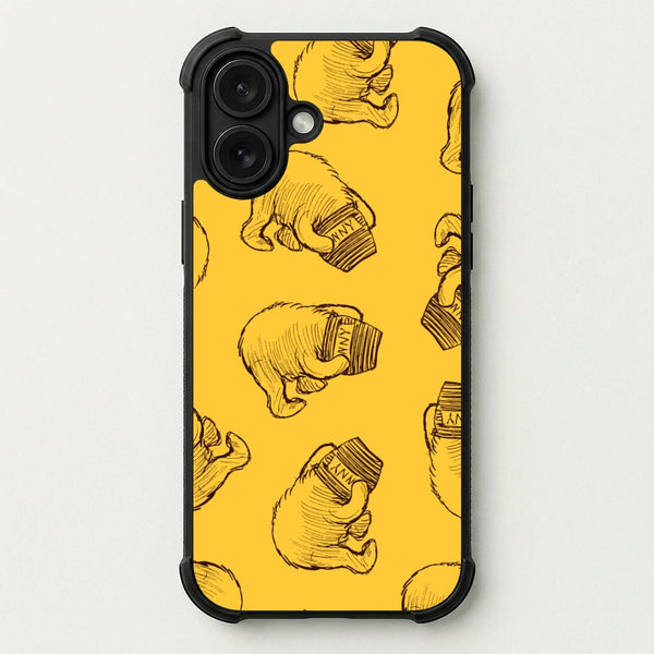 Winnie Honey Pot Pattern Phone Case — Bumper case