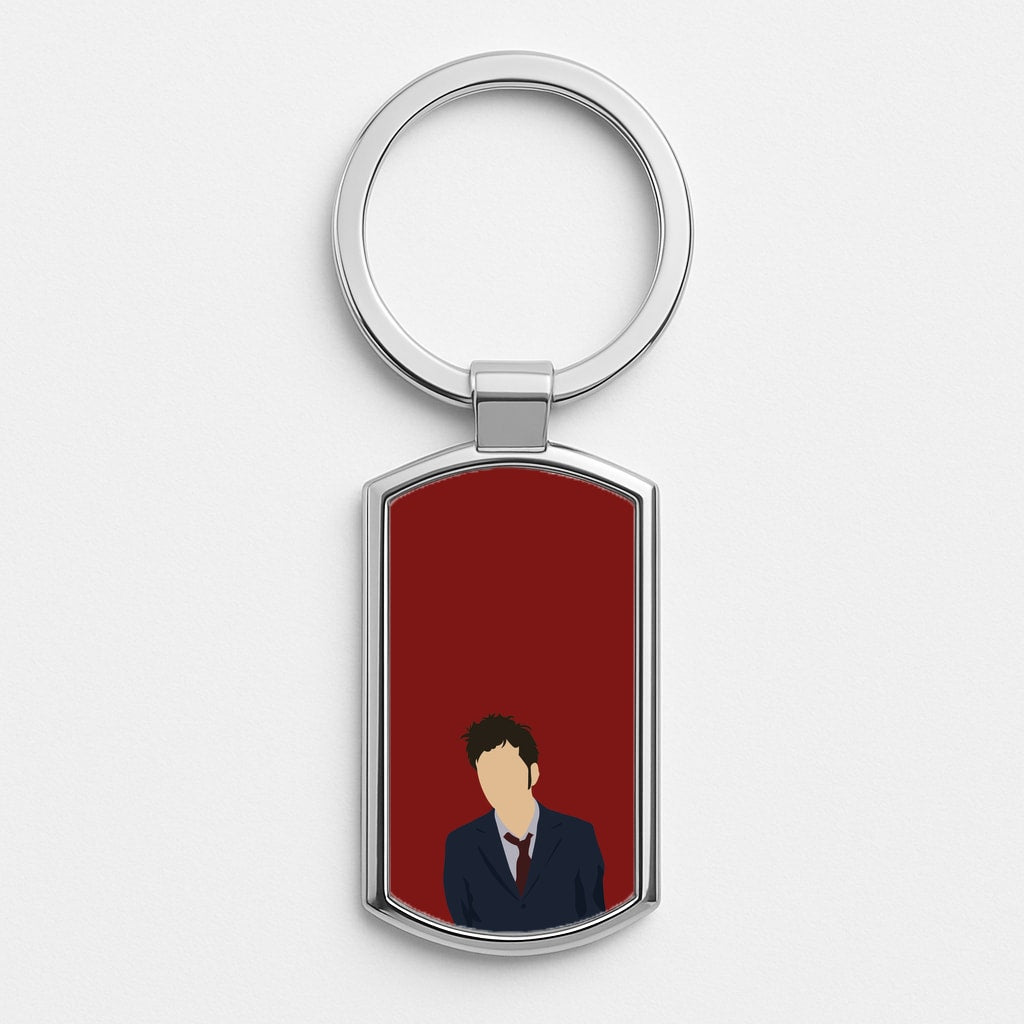 Tennant - The Doctor Silver Keyring