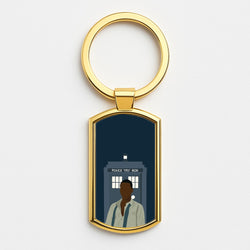 The Doctor Gold Keyring