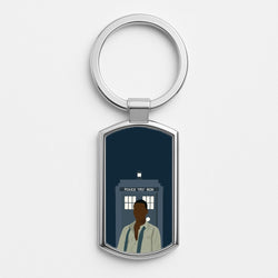 The Doctor Silver Keyring