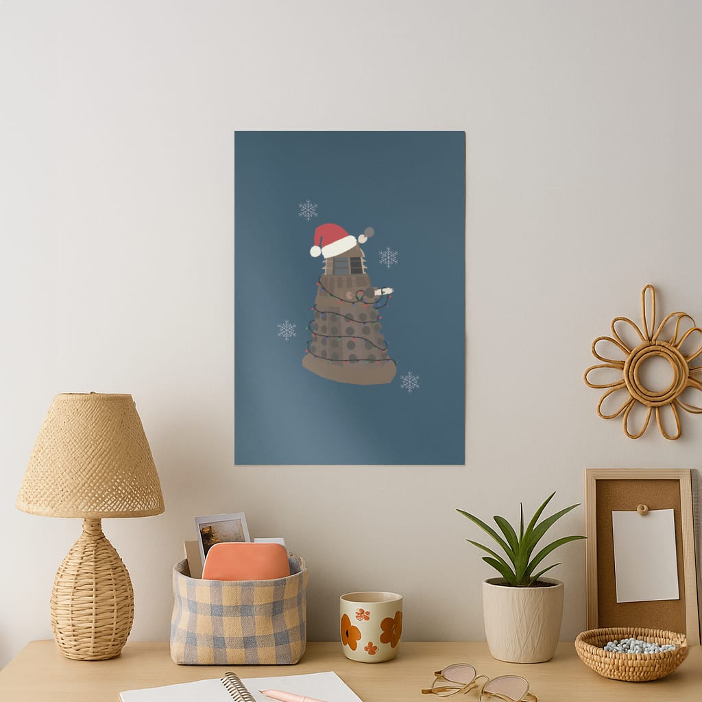 Christmas Dalek - Doctor Who Art Print
