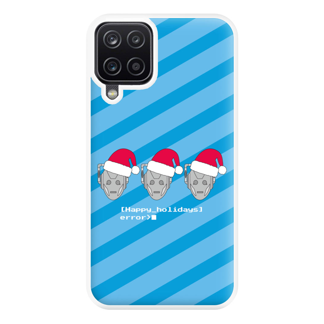 Happy Holidays Error - Doctor Who Phone Case for Galaxy A12