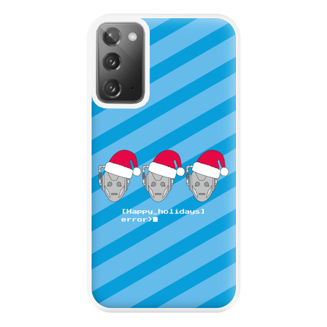 Happy Holidays Error - Doctor Who Phone Case for Galaxy Note 20 Ultra