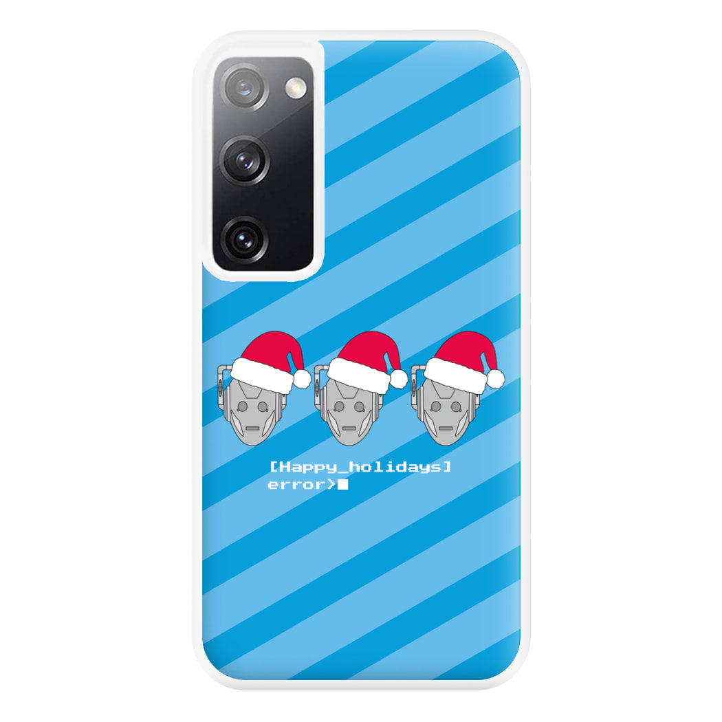 Happy Holidays Error - Doctor Who Phone Case for Galaxy S20