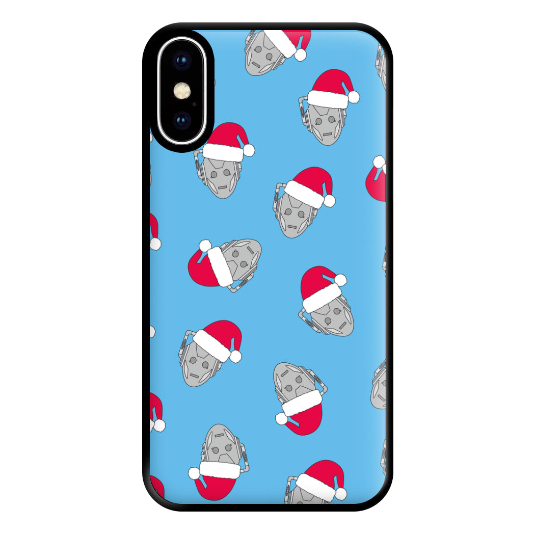 Cyberman Pattern - Doctor Who Phone Case for iPhone XS Max