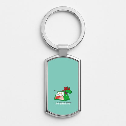 K9 Festive Season - Doctor Who Silver Keyring