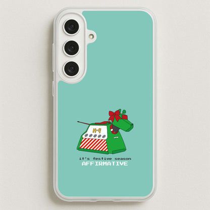 K9 Festive Season - Doctor Who Phone Case for Galaxy S25FE