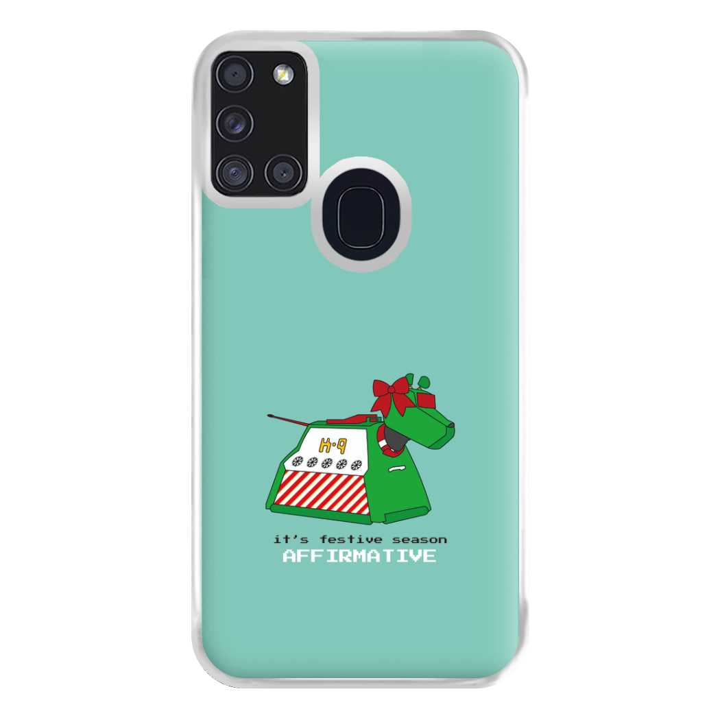 K9 Festive Season - Doctor Who Phone Case for Galaxy A21s