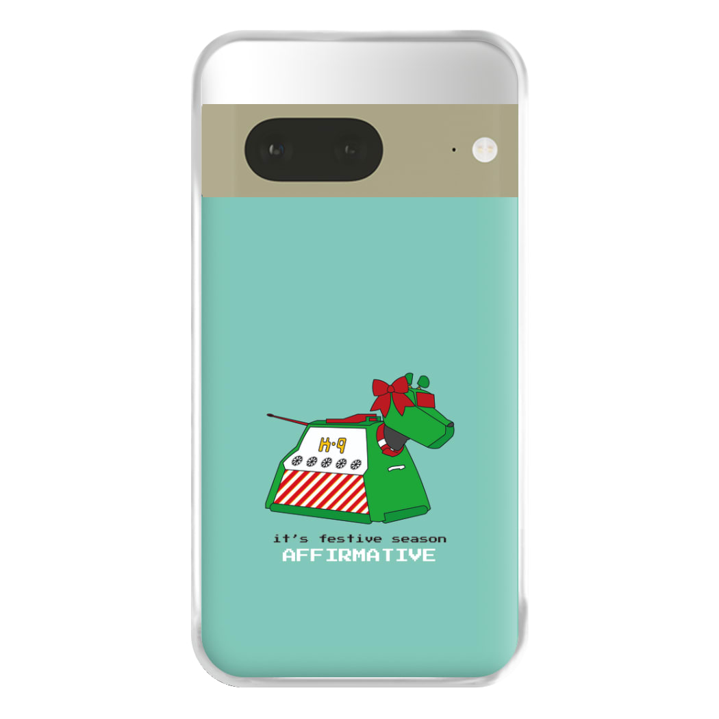 K9 Festive Season - Doctor Who Phone Case for Google Pixel 7a