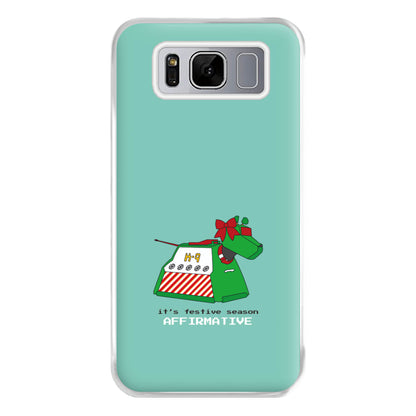 K9 Festive Season - Doctor Who Phone Case for Galaxy S8 Plus