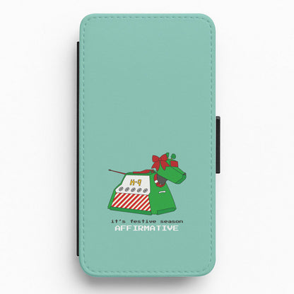 K9 Festive Season - Doctor Who Flip / Wallet Phone Case