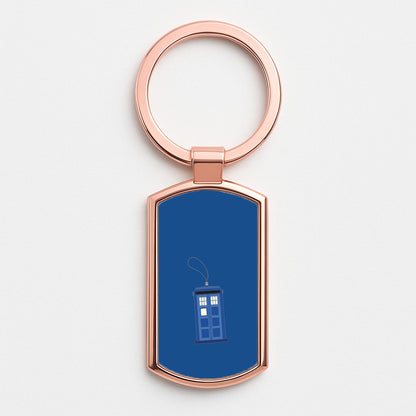 Tardis Ornement - Doctor Who Rose Gold Keyring