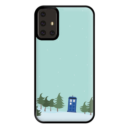 Christmas Tardis - Doctor Who Phone Case for Galaxy A71