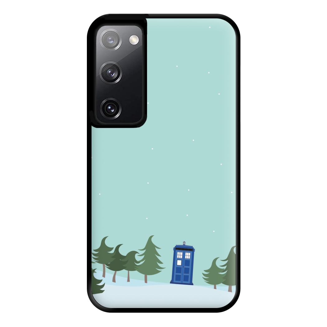 Christmas Tardis - Doctor Who Phone Case for Galaxy S20