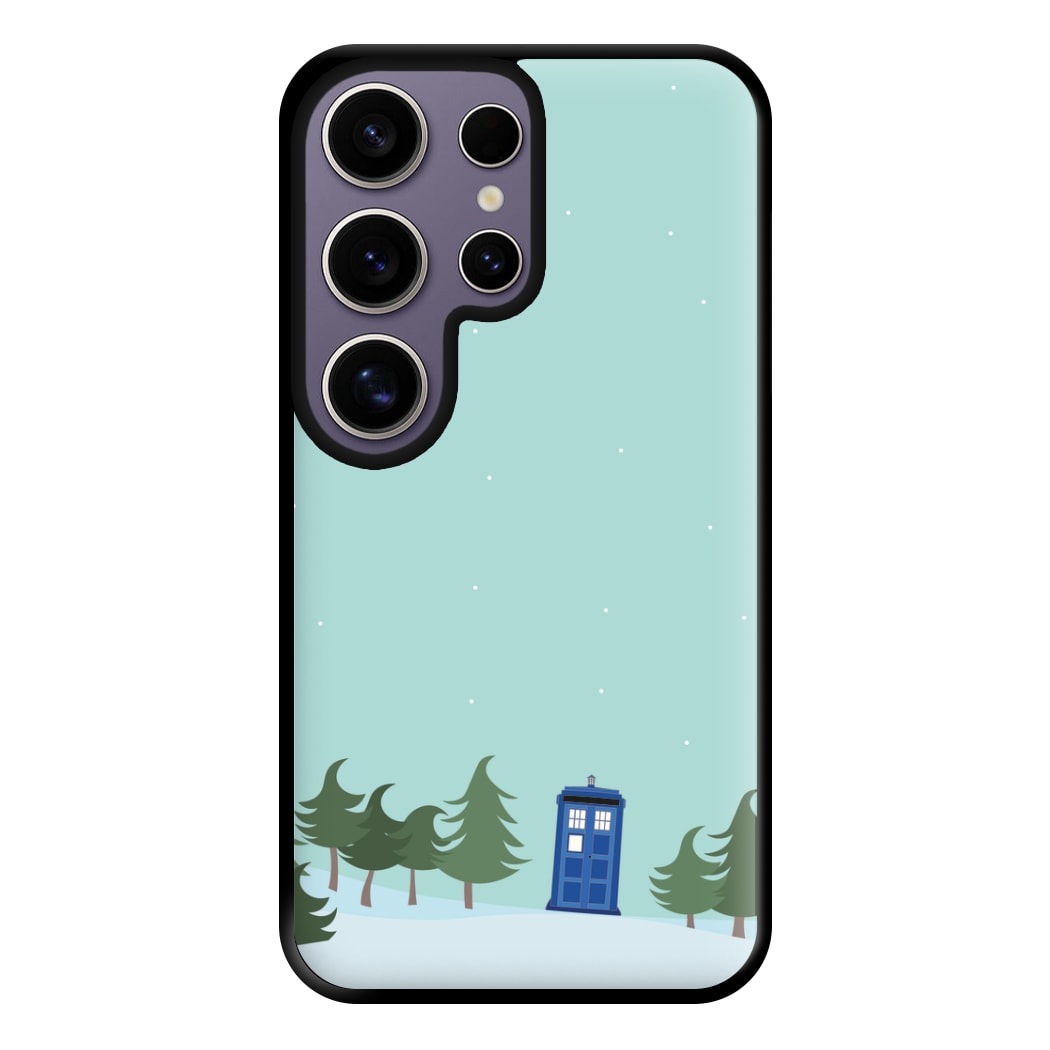 Christmas Tardis - Doctor Who Phone Case for Galaxy S25 Ultra