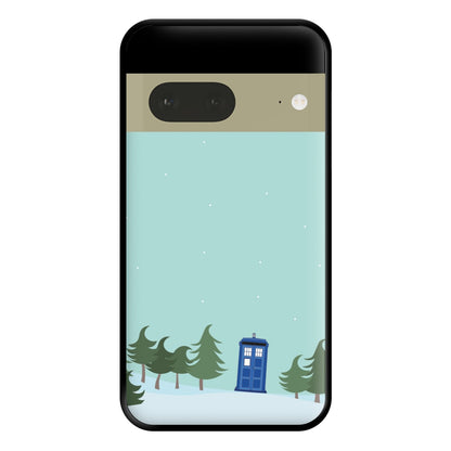 Christmas Tardis - Doctor Who Phone Case for Google Pixel 7a