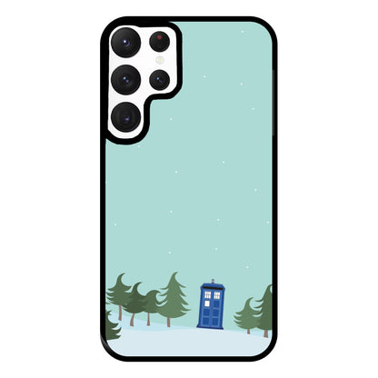 Christmas Tardis - Doctor Who Phone Case for Galaxy S22 Ultra