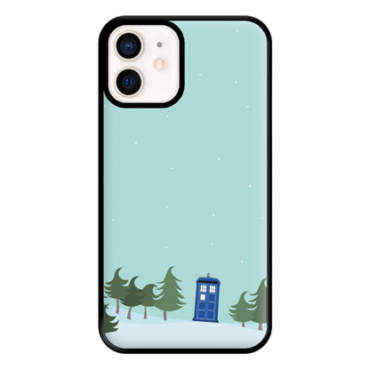 Christmas Tardis - Doctor Who Phone Case for iPhone 12 Mini