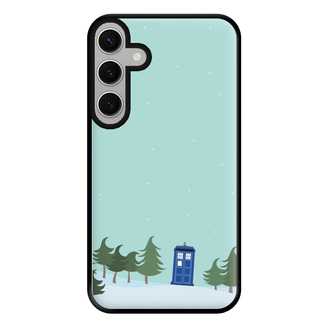 Christmas Tardis - Doctor Who Phone Case for Galaxy S24FE