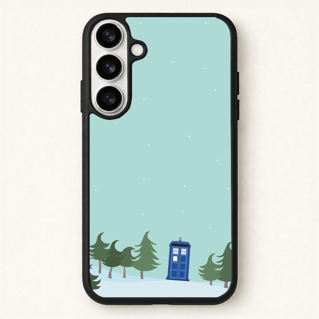 Christmas Tardis - Doctor Who Phone Case for Galaxy S26