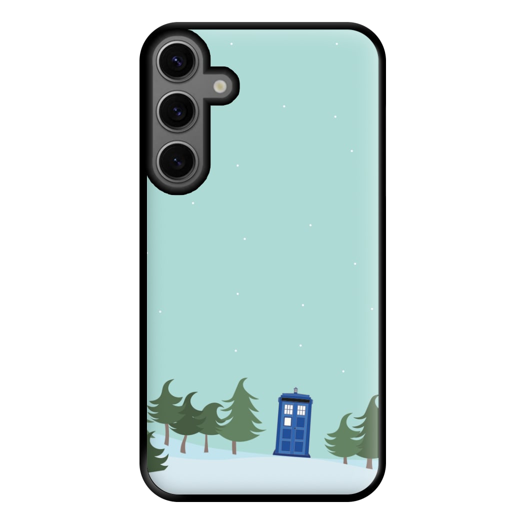 Christmas Tardis - Doctor Who Phone Case for Galaxy S23FE