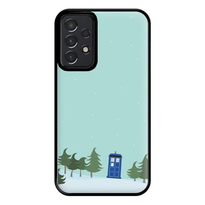 Christmas Tardis - Doctor Who Phone Case for Galaxy A52 / A52s